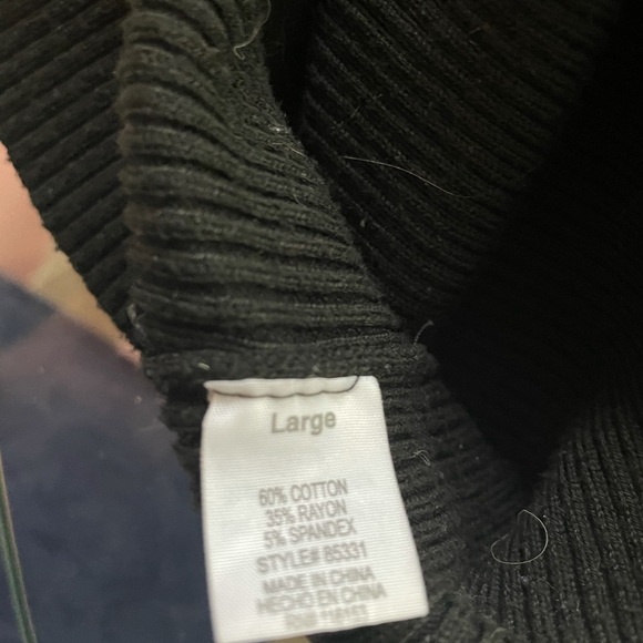 Black Poof turtleneck. 2/$25 - Picture 2 of 3
